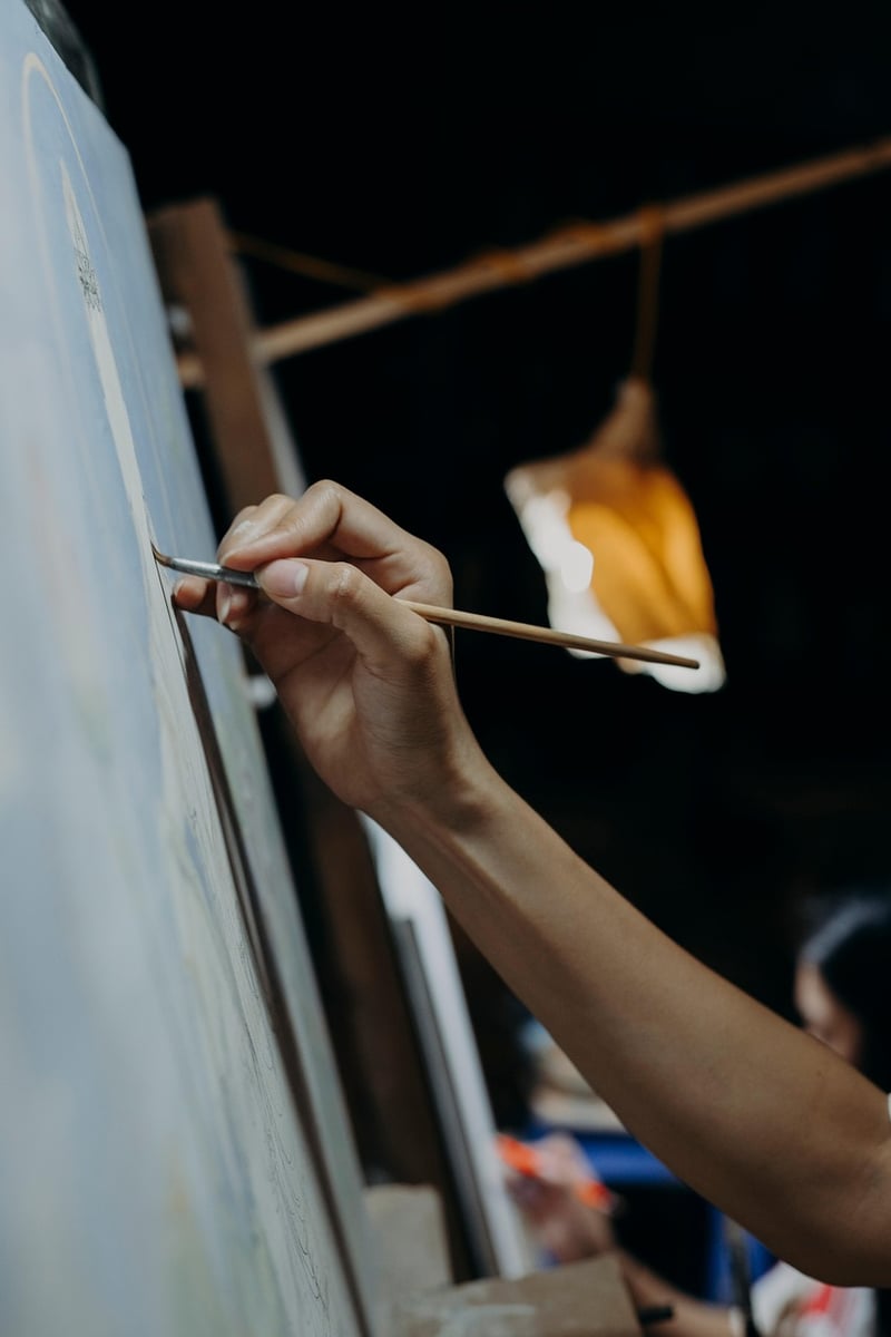 Artist at work